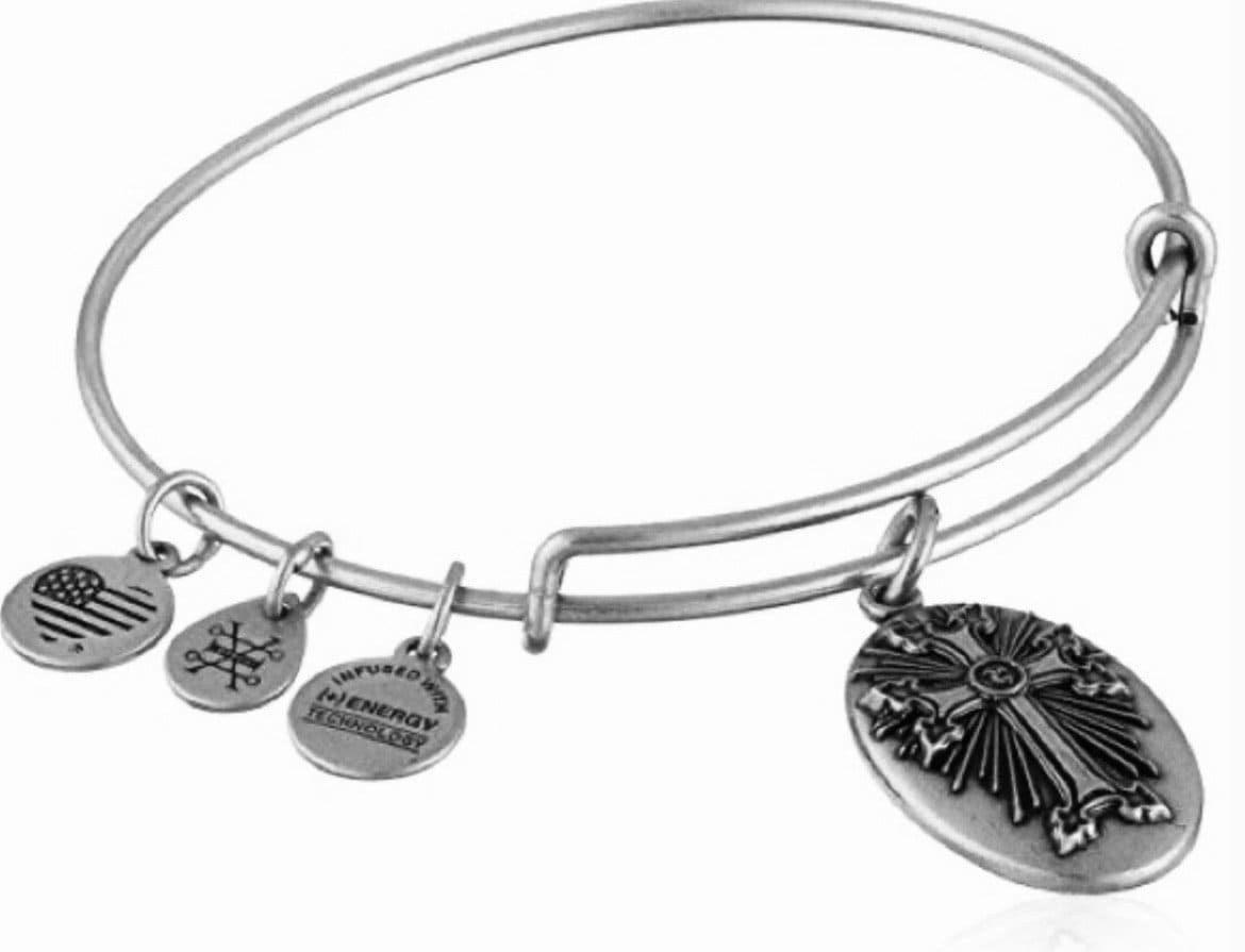 Alex and Ani - Armenian Cross Charm Bangle Rafaelian Gold Finish Bracelet