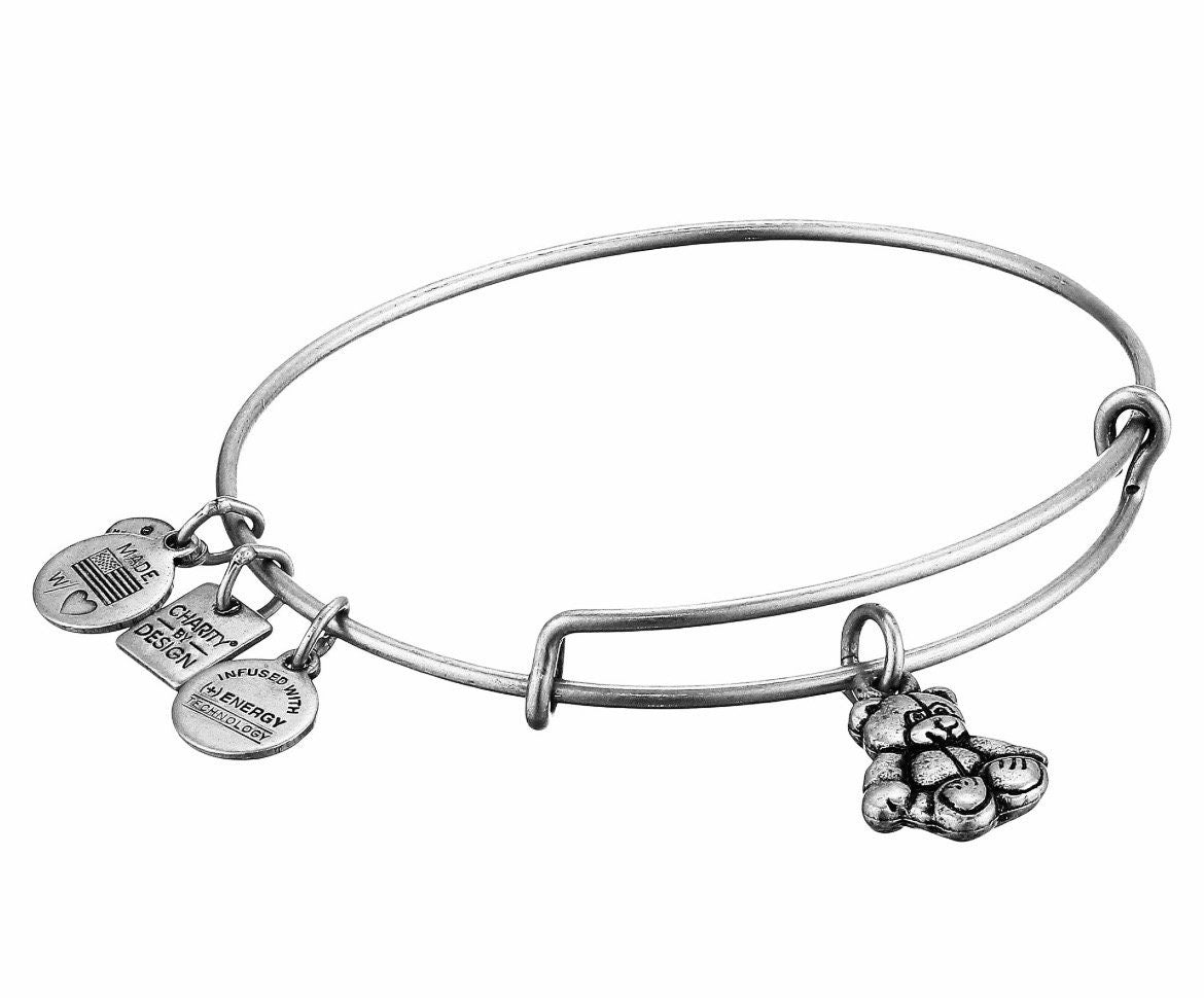 Alex and Ani - Little Brown Bear Charm Bangle Bracelet