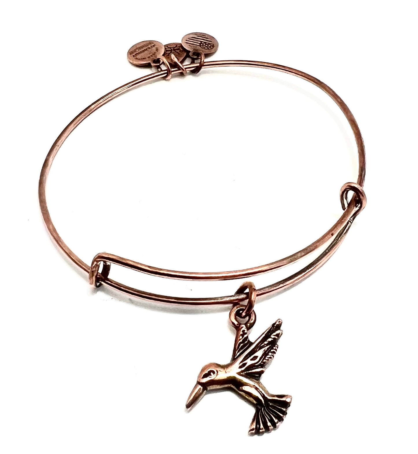 Alex and Ani - Hummingbird Charm Bangle Bracelet