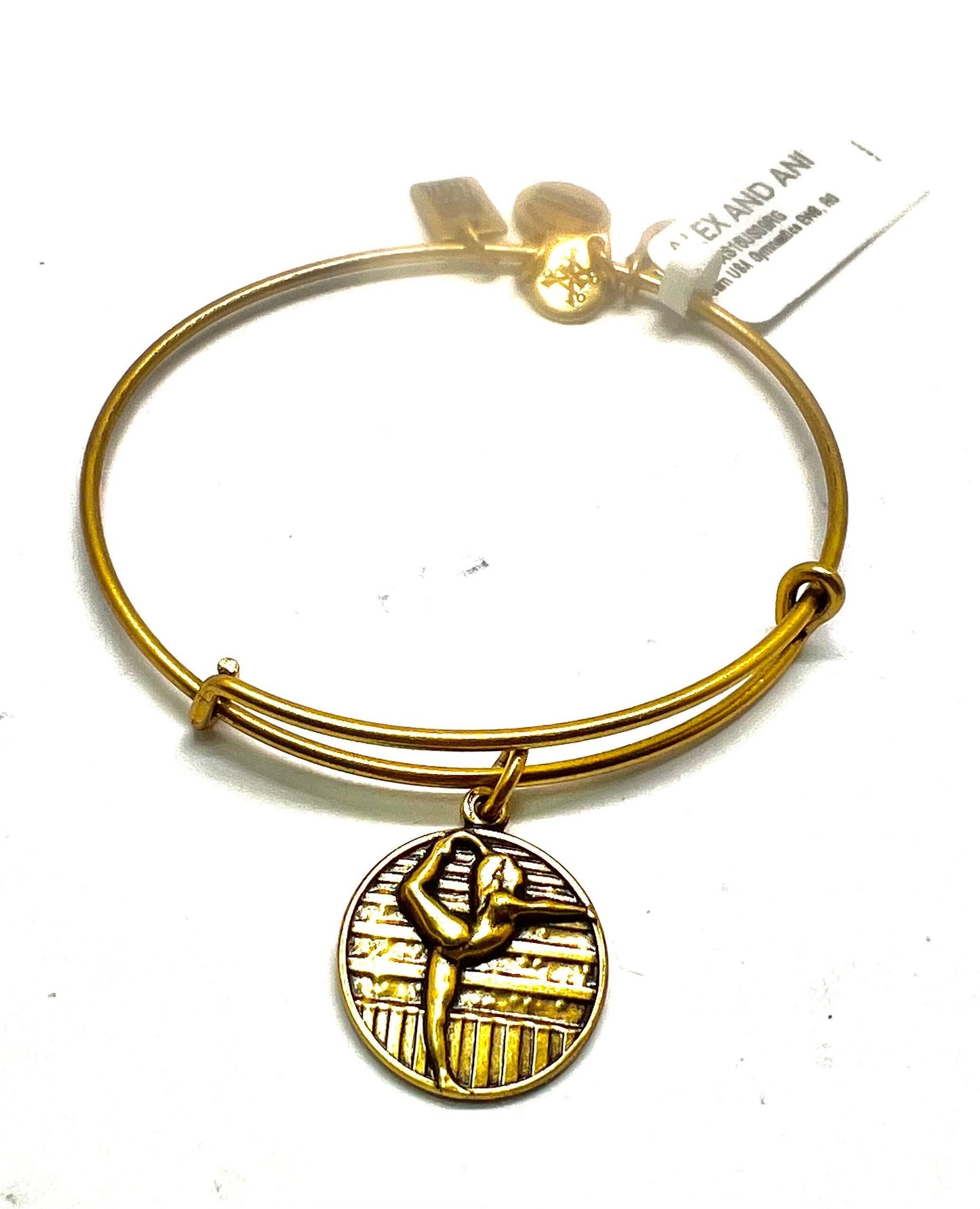 Alex and Ani - Gymnast Charm, Tram USA, Rafaelian Silver/Gold, NWT, Adjustable, Stackable, Expandable, Collectable Gift for Her