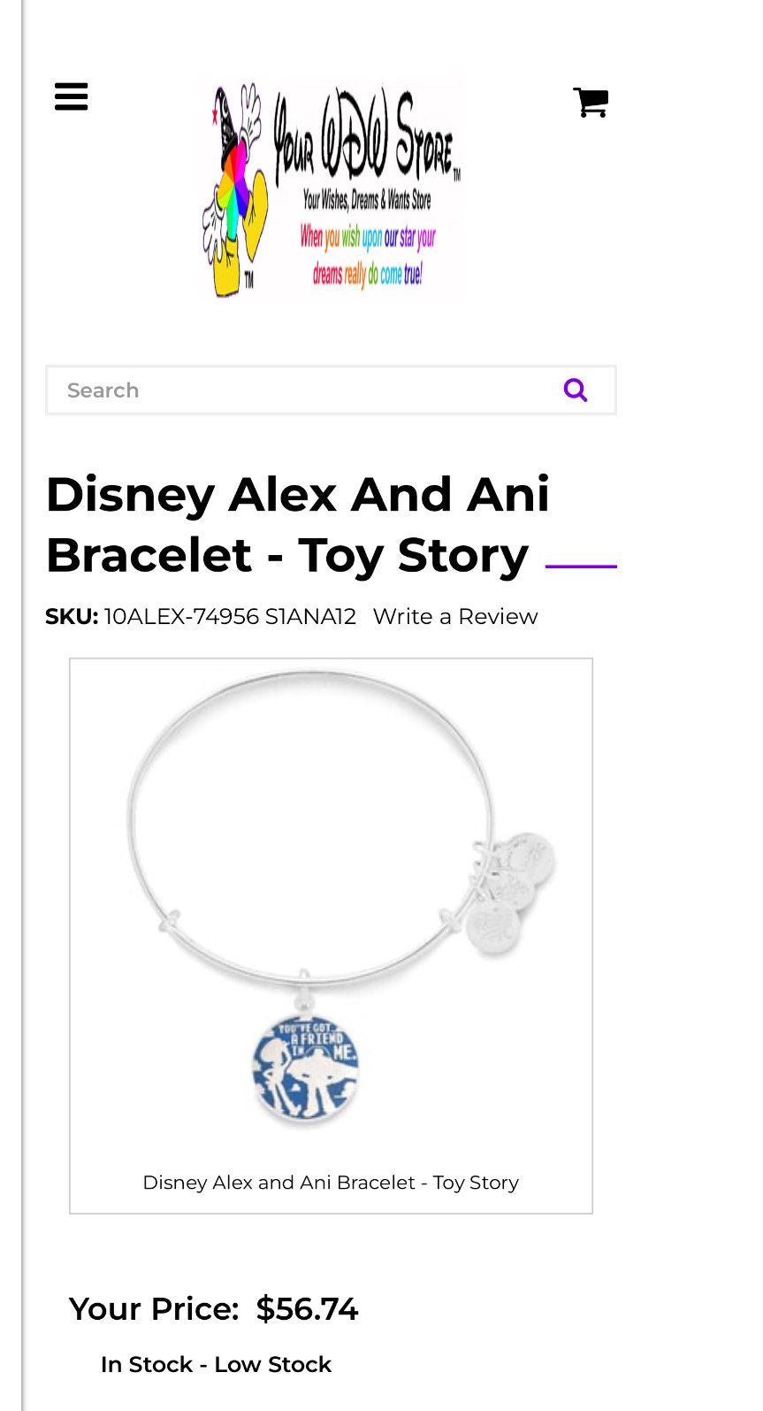 Alex and Ani - Disney Park Exclusive You’ve Got A Friend In Me Bangle Bracelet, Buzz Lightyear, Shiny Silver, NWOT, Collectable Gift for Her