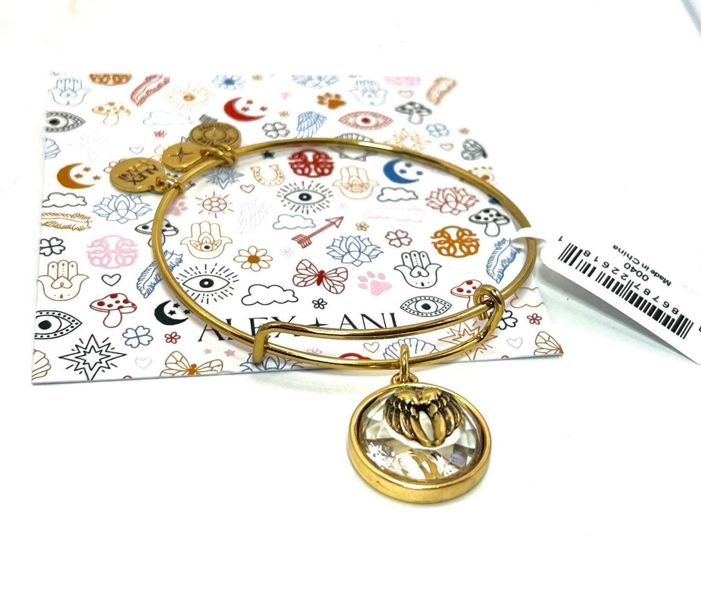 Alex and Ani - Crystal Angel Wings in Rafaelian Antique Gold & Swarovski Crystal
