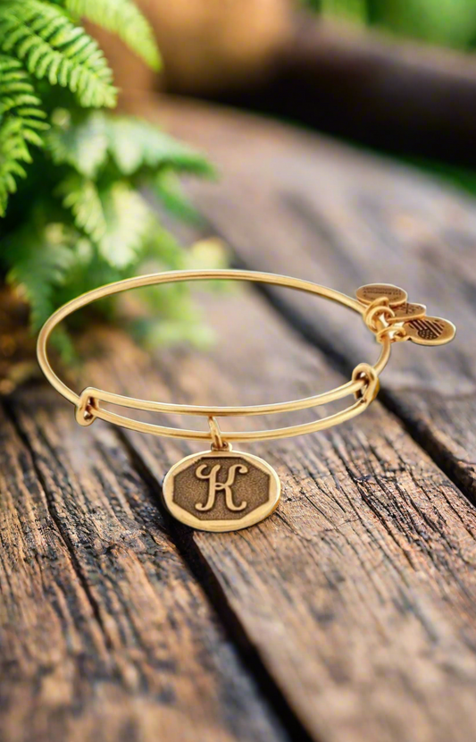 Alex and Ani - “K” Initial Bracelet Charm Bangle