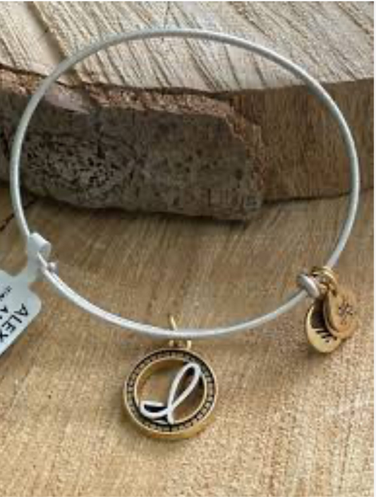 Alex and Ani - “I” Initial Charm Bangle Bracelet