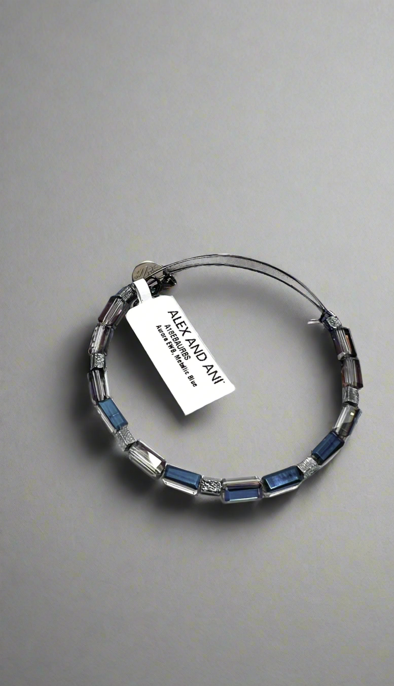 Alex and Ani - Aurora Blaze Midnight Blue Bangle Bracelet