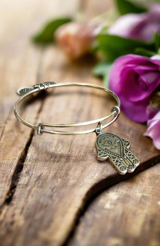 Alex and Ani - Hand Of Fatima Charm Bangle Bracelet