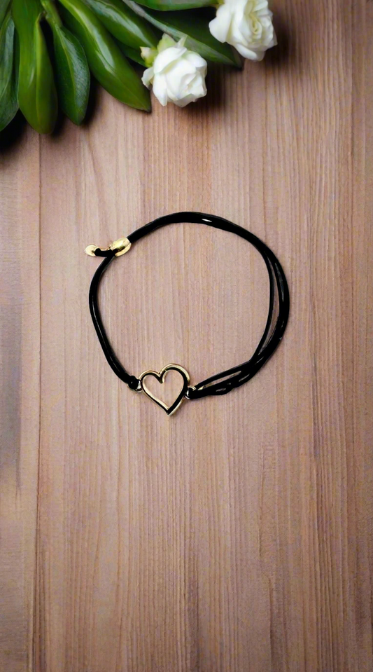 Alex and Ani - Open Heart Charm Kindred Pull Cord Bracelet