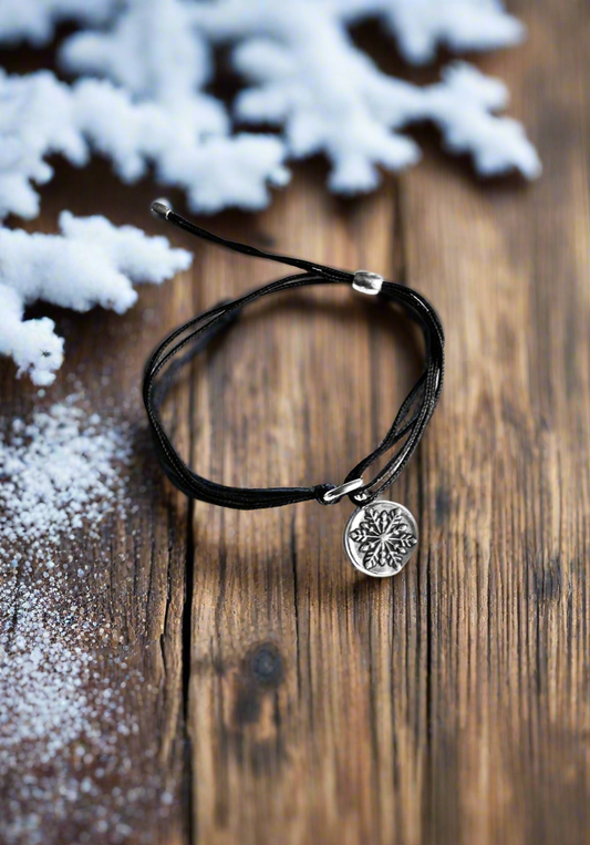 Alex and Ani - Snowflake Charm Pull Kindred Cord