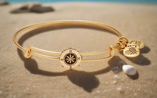 Alex and Ani - Compass Slide Charm Bangle Bracelet