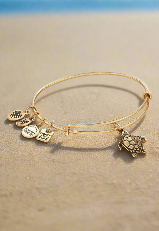 Alex and Ani - Sea Turtle Charm Bangle Bracelet