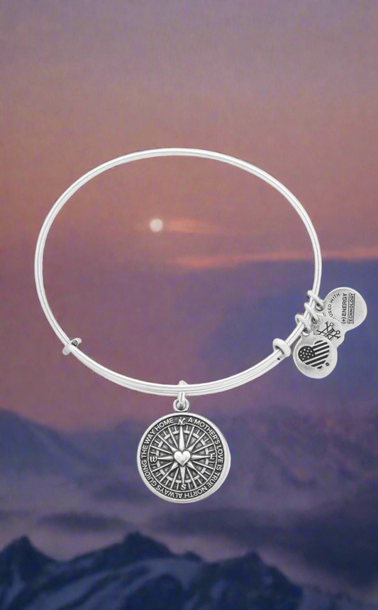 Alex and Ani - True Direction Compass Charm Bangle Bracelet