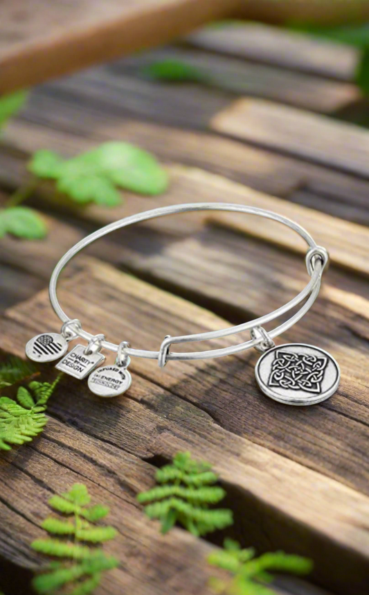 Alex and Ani - Charity by Design, Celtic Knot Charm Bangle Bracelet
