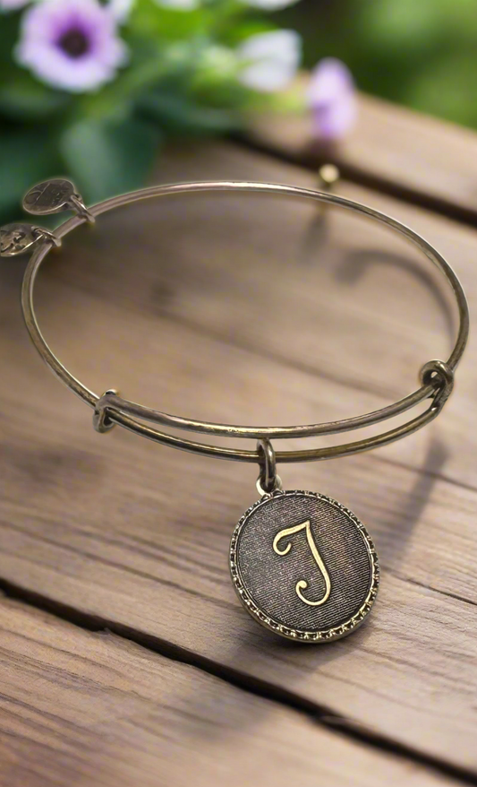 Alex and Ani - “T” Initial Bangle Bracelet