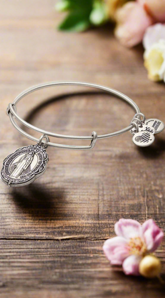 Alex and Ani - Mother Mary, Spiritual, & Religious Charm Bangle Bracelet - 2 Styles