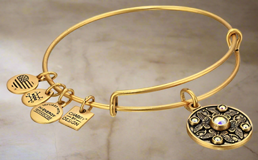 Alex and Ani - Wings of Change Butterfly Charm Bangle with Swarovski Crystals