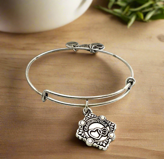 Alex and Ani - Because I Love You Grandmother III Charm Bangle Bracelet