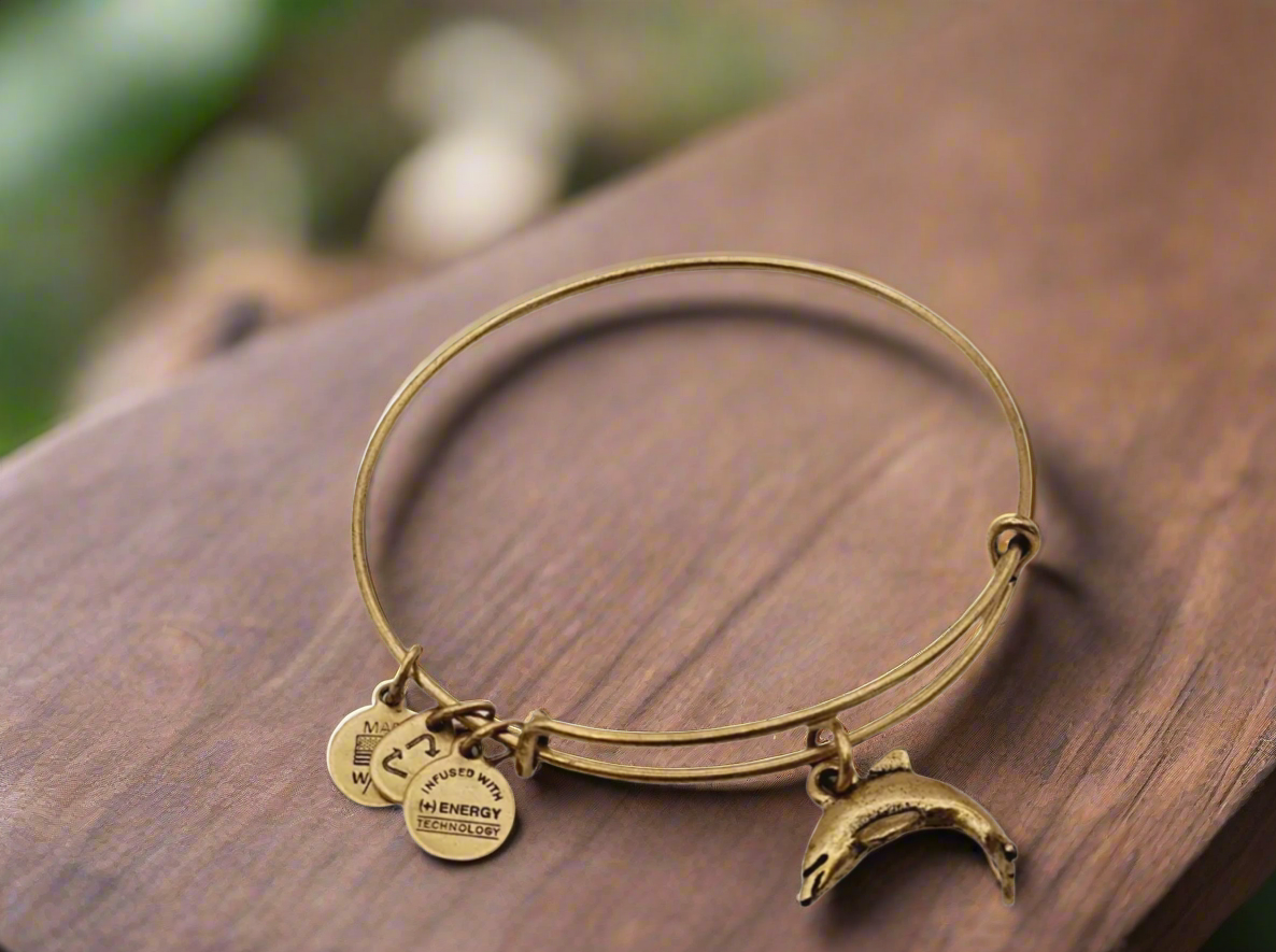 Alex and Ani - Dolphin Charm Bangle Bracelet