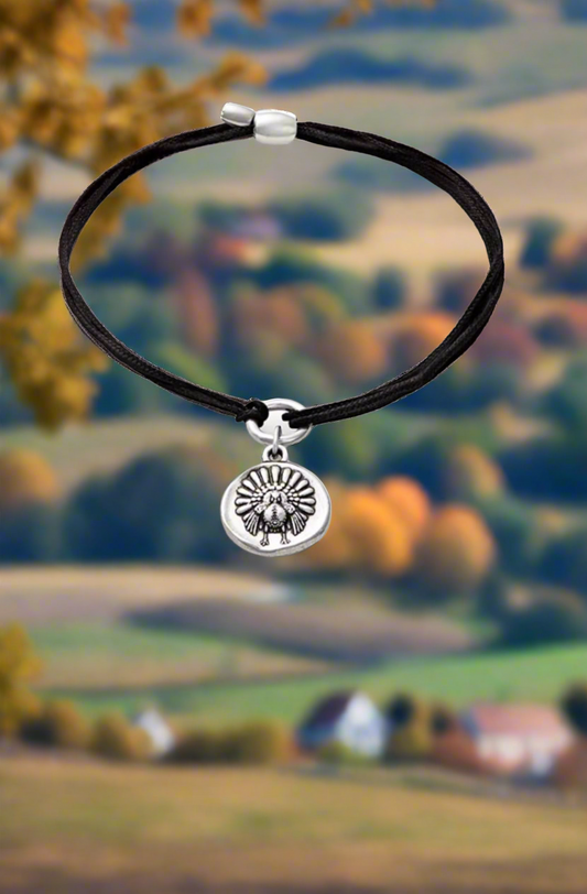 Alex and Ani - Gobble Gobble Charm Kindred Pull Cord Bracelet