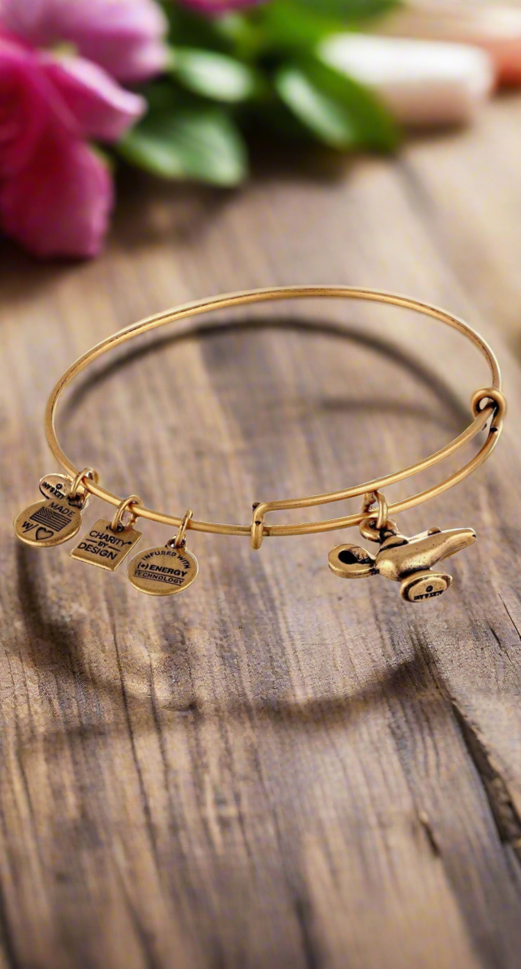 Alex and Ani - Genie Lamp, Lamp of Light Charm Bangle Bracelet