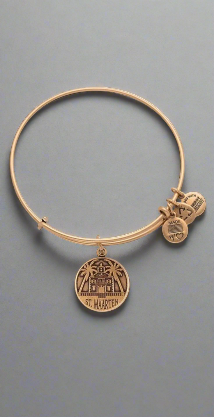 Alex and Ani - St. Maarten Charm Destination Bangle Bracelet