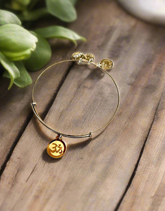 Alex and Ani - Precious Metals Ohm Charm Bangle Bracelet