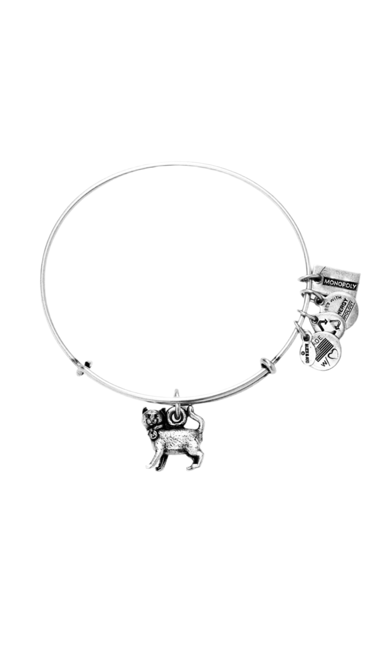 Alex and Ani - Monopoly Cat Charm Bangle Bracelet