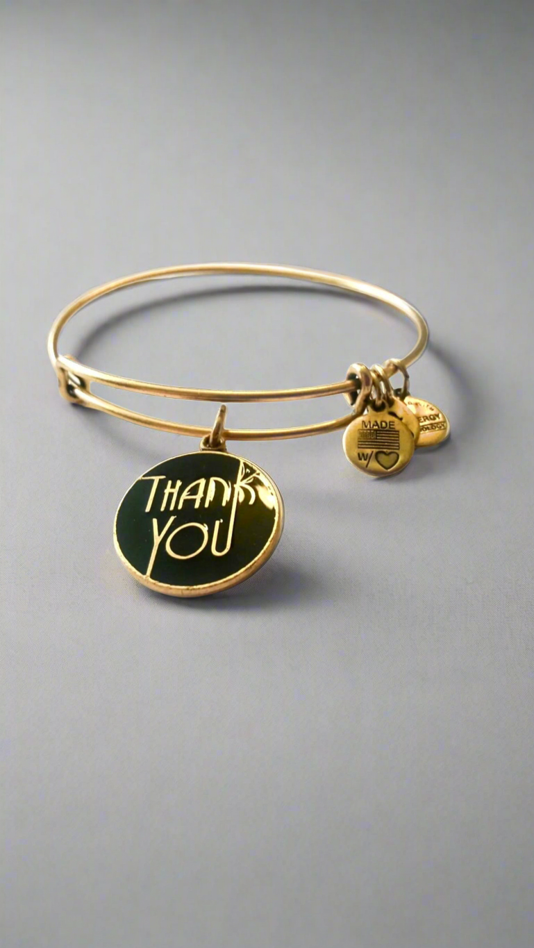 Alex and Ani - Thank You Charm Slide Bangle
