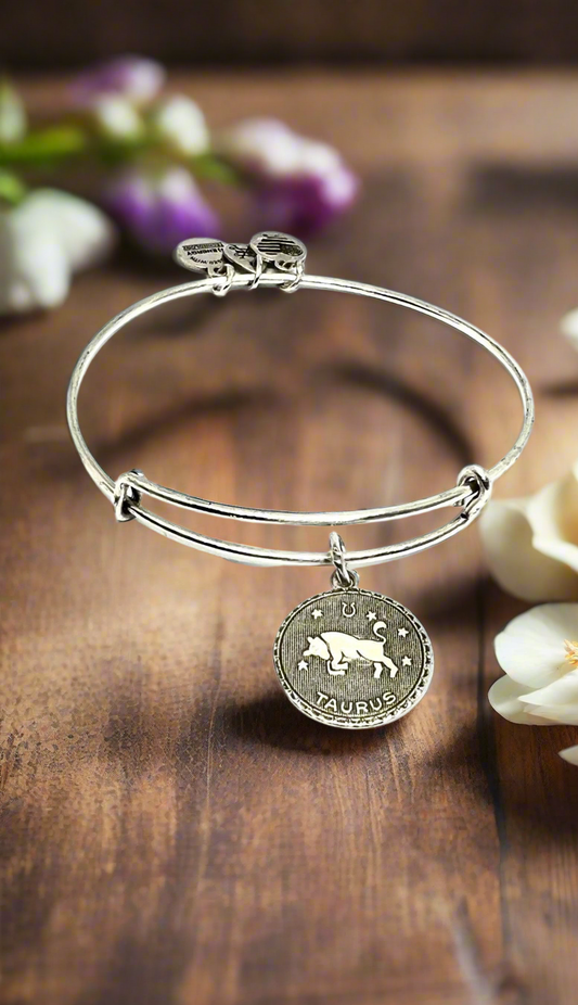 Alex and Ani - Taurus Charm Bangle, 4/20 - 5/20, Retired & Rare, 2 Styles
