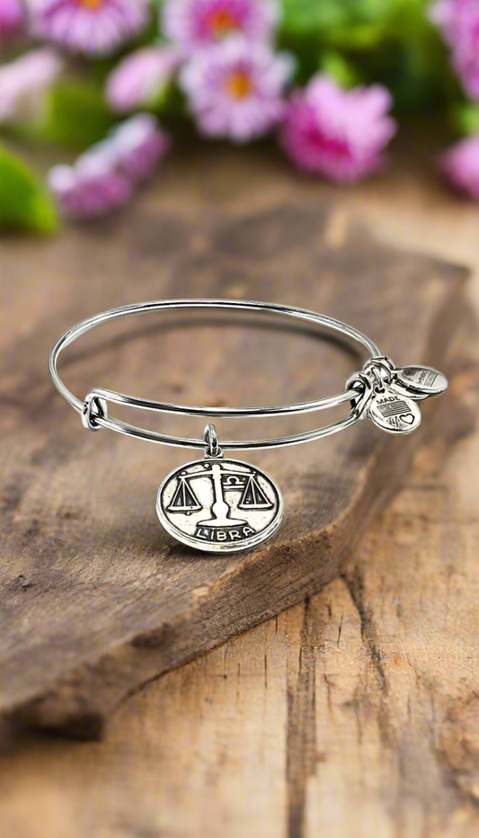 Alex and Ani - Libra Zodiac Charm, 9/23 - 10/22 Bracelet Bangle