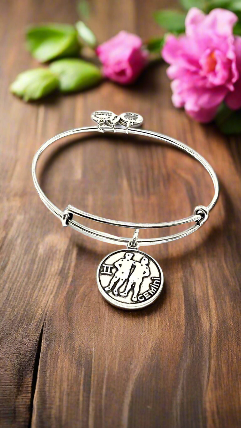 Alex and Ani - Gemini, May 21 - June 20, Zodiac Charm Bangle Bracelet