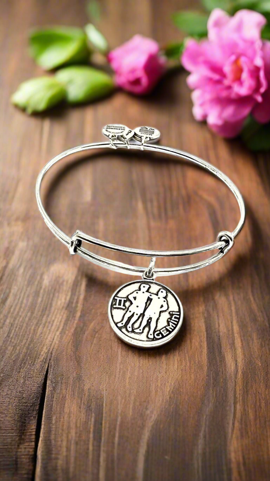 Alex and Ani - Gemini, May 21 - June 20, Zodiac Charm Bangle Bracelet