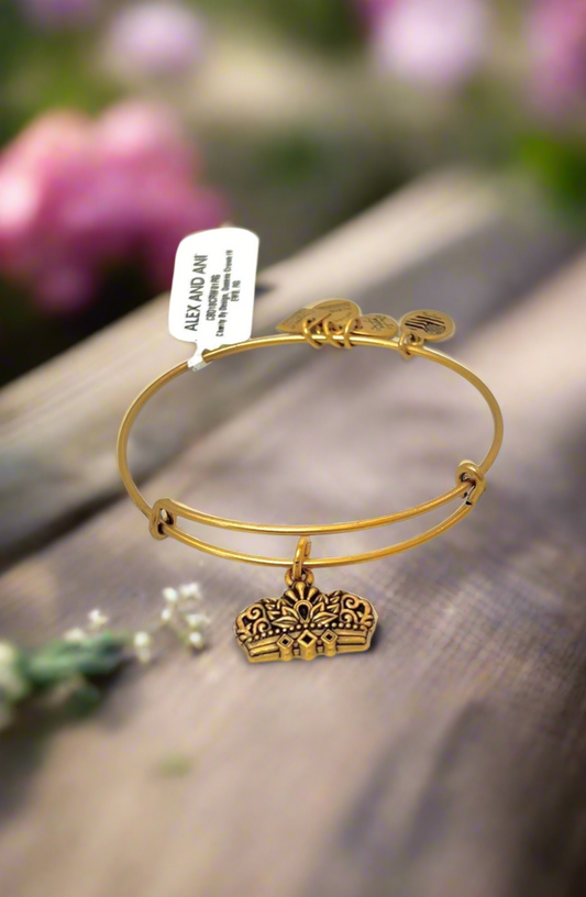 Alex and Ani - Queen’s Crown IV Charm Bangle Bracelet