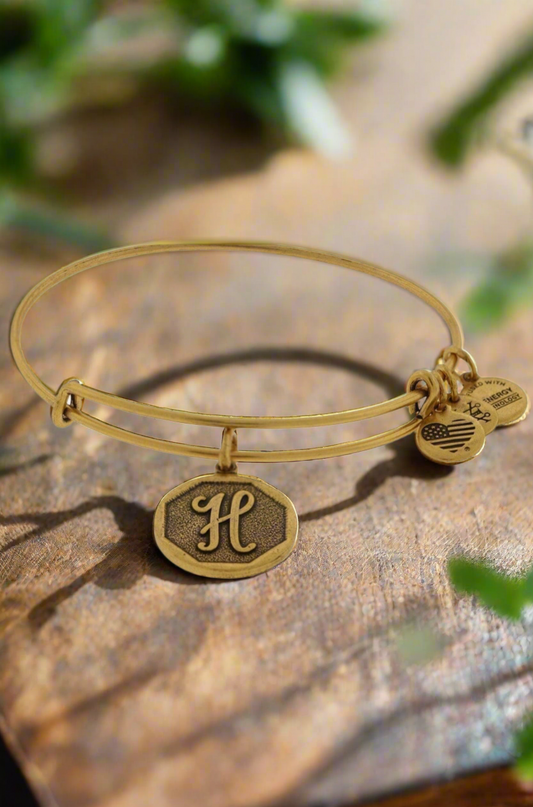 Alex and Ani - “H” Initial Charm Bangle Bracelet