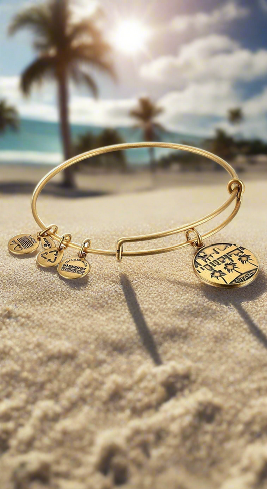 Alex and Ani - Places We Love Miami Destination Charm Bangle Bracelet, 2 Styles