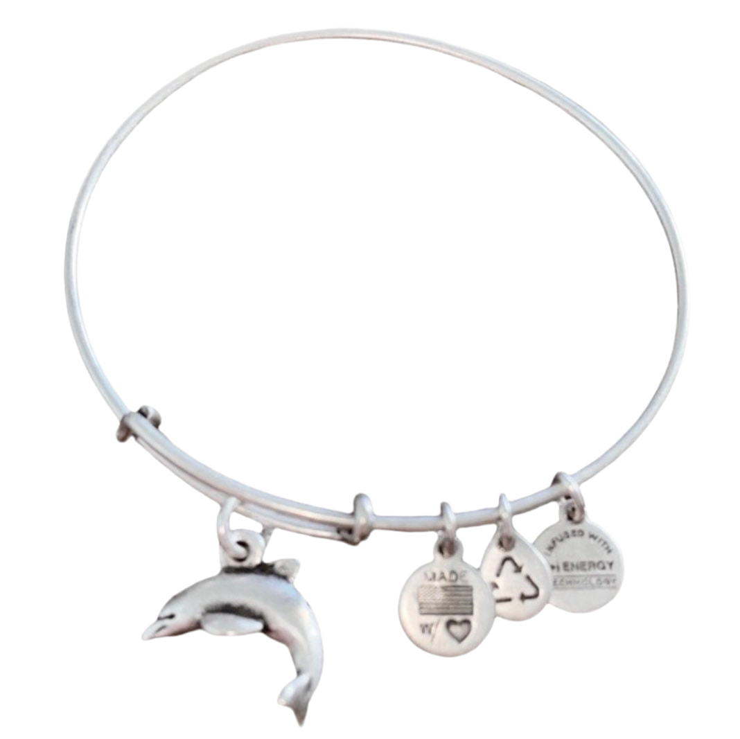 Alex and Ani - Dolphin Charm Bangle Bracelet