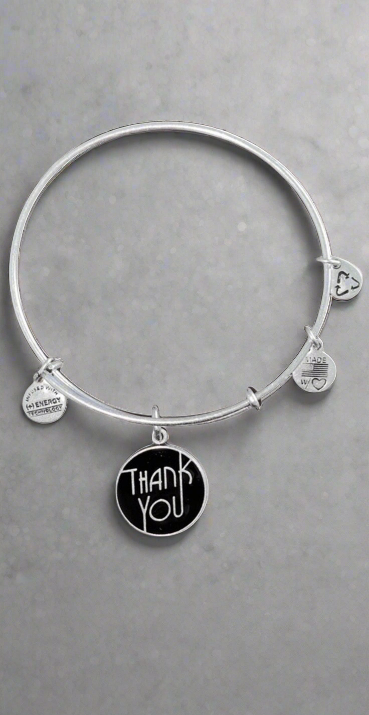 Alex and Ani - Thank You Charm Slide Bangle