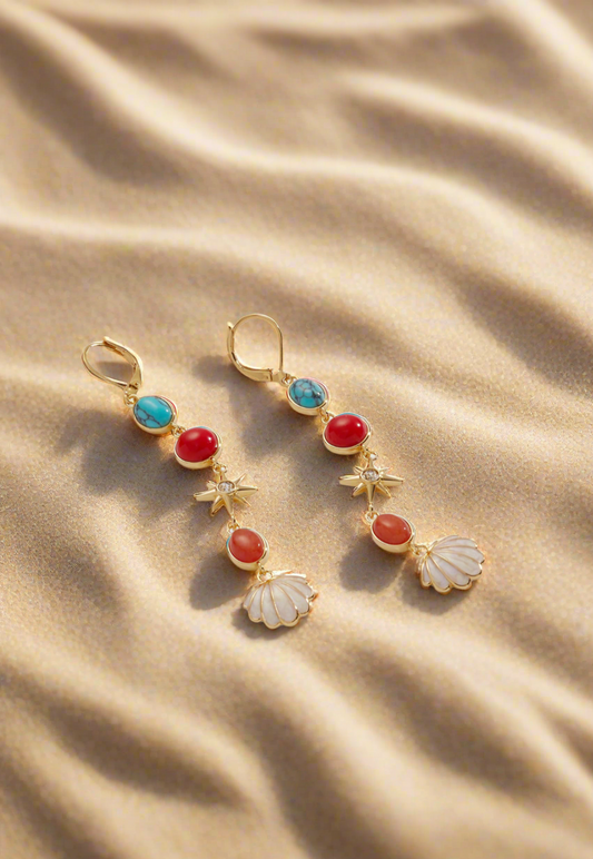 Alex and Ani - Moonlight Beach Linear Earrings