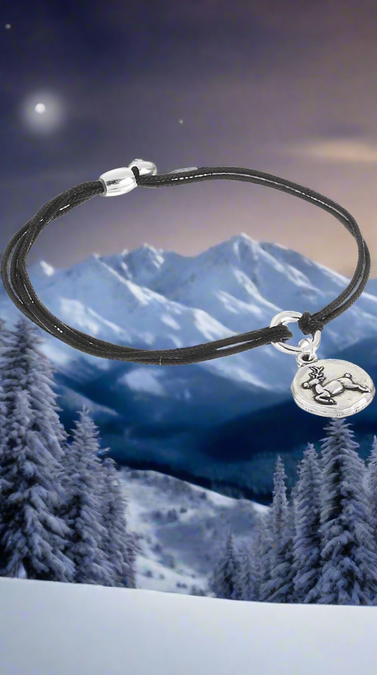 Alex and Ani - Reindeer Charm Kindred Pull Cord