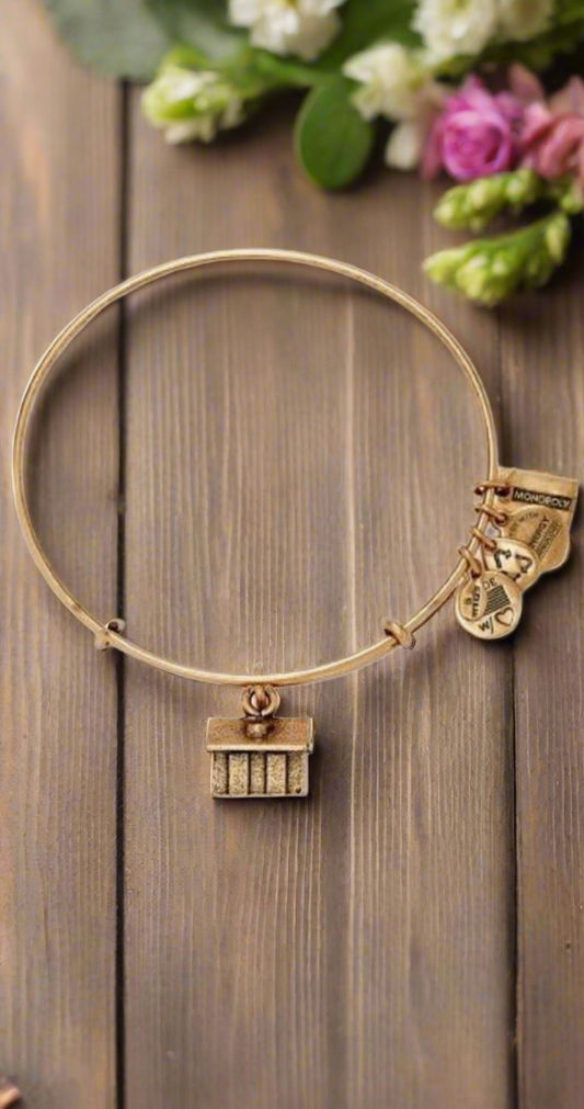 Alex and Ani - Monopoly House Charm Bangle Bracelet
