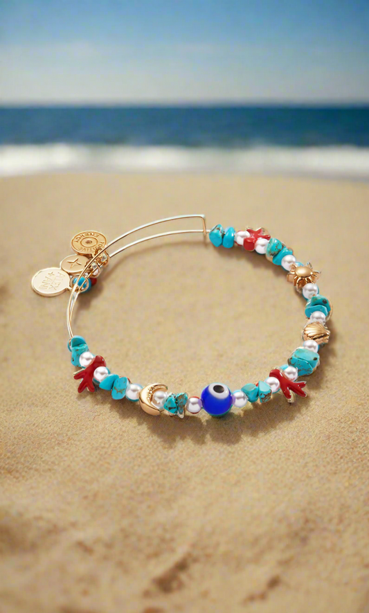 Alex and Ani - Moonlight Beach Beaded Bangle Bracelet