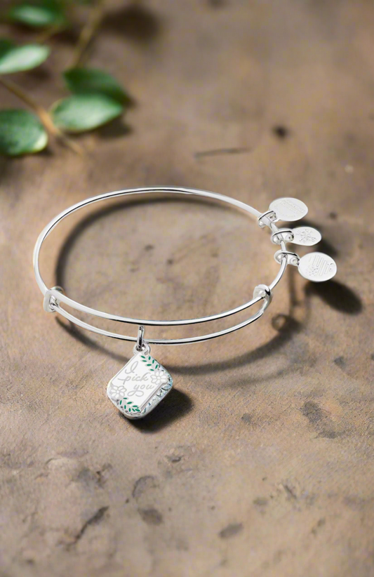 Alex and Ani - I Pick You Charm Bangle Bracelet