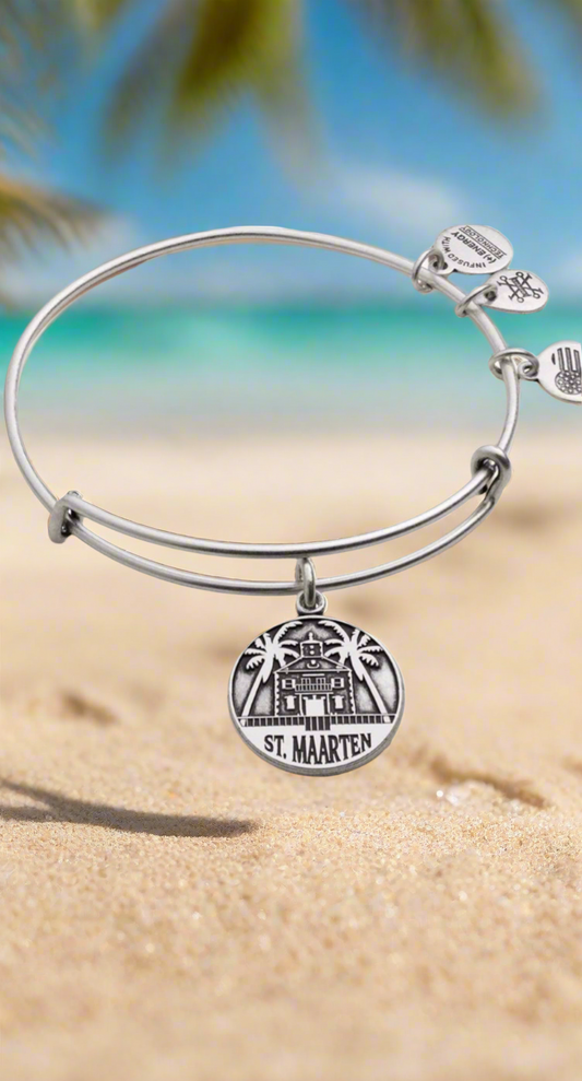 Alex and Ani - St. Maarten Charm Destination Bangle Bracelet