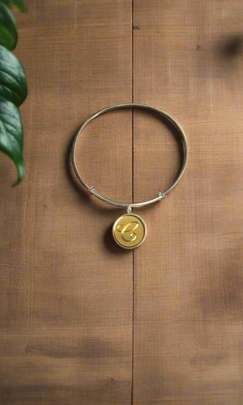 Alex and Ani - Precious Metals Initial “C” Bracelet Bangle