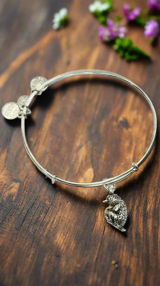 Alex and Ani - Platypus Rafaelian Gold & Silver Two Tone Bangle Bracelet