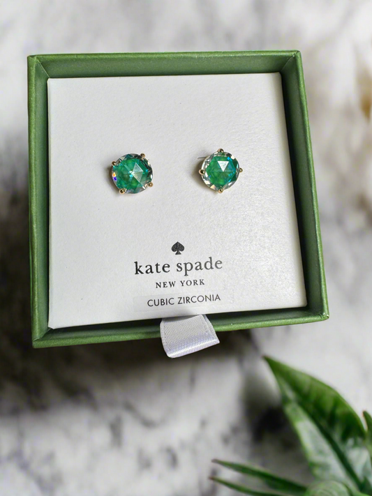 Kate Spade New York Bright Ideas Emerald Stud Earrings
