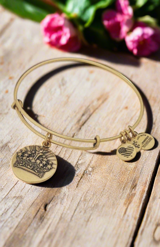 Alex and Ani - Queen’s Crown  Charm Bangle Bracelet