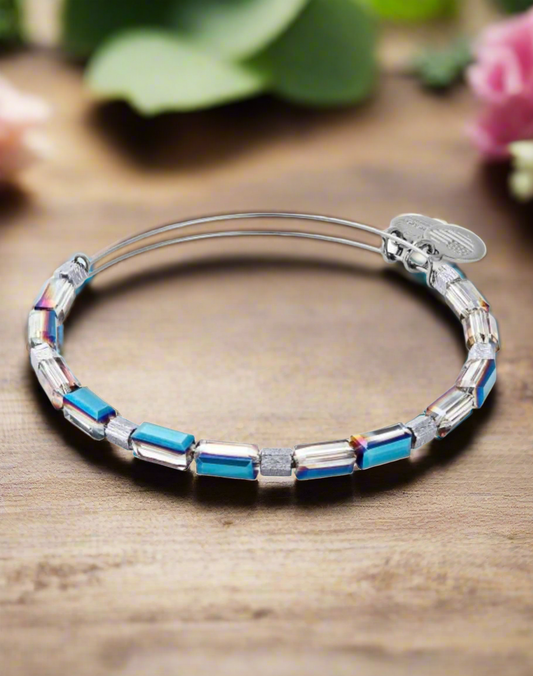 Alex and Ani - Aurora Blaze Midnight Blue Bangle Bracelet