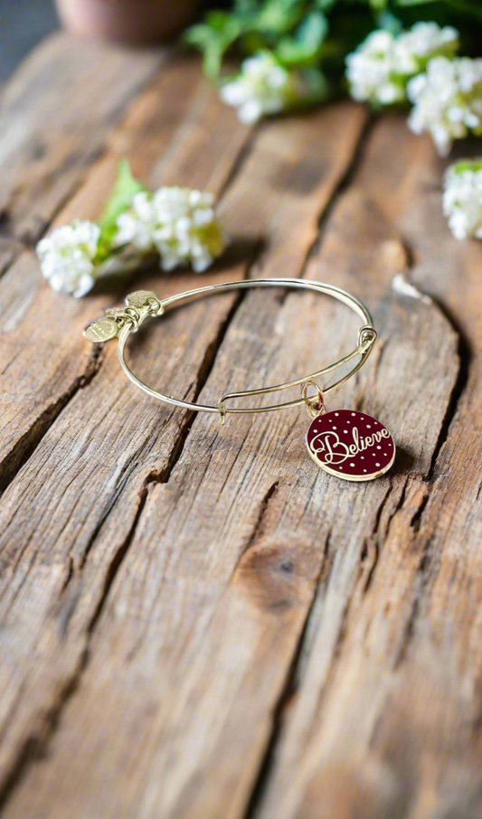 Alex and Ani - Believe Charm Bangle Bracelet