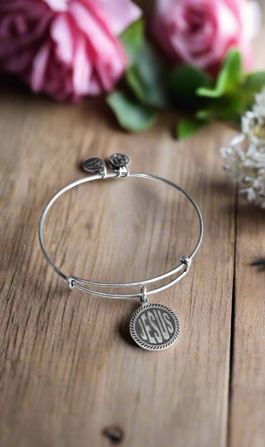 Alex and Ani - Jesus Charm Bangle Bracelet