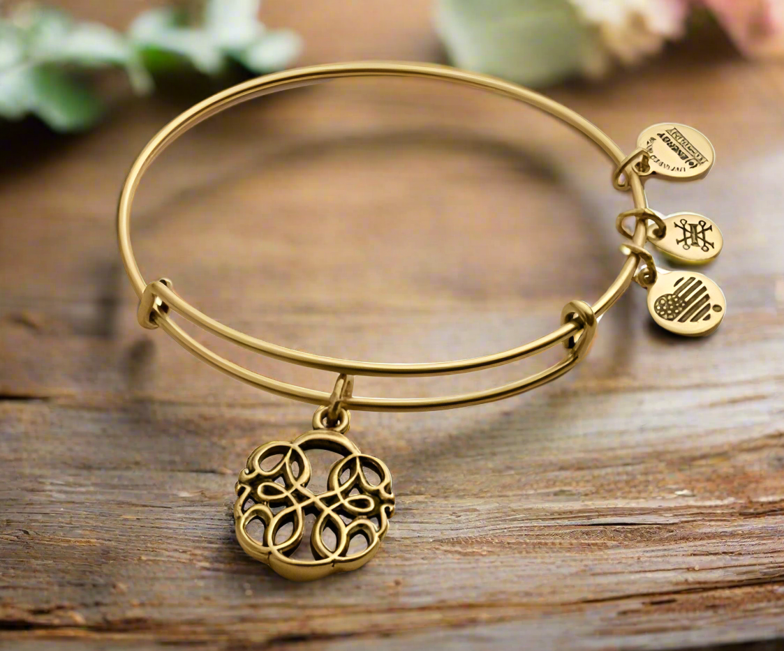 Alex and Ani - “Path of Life” Cutout Charm, Bangle Bracelet